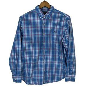 Vineyard Vines Blue Plaid Casual Button Down Shirt